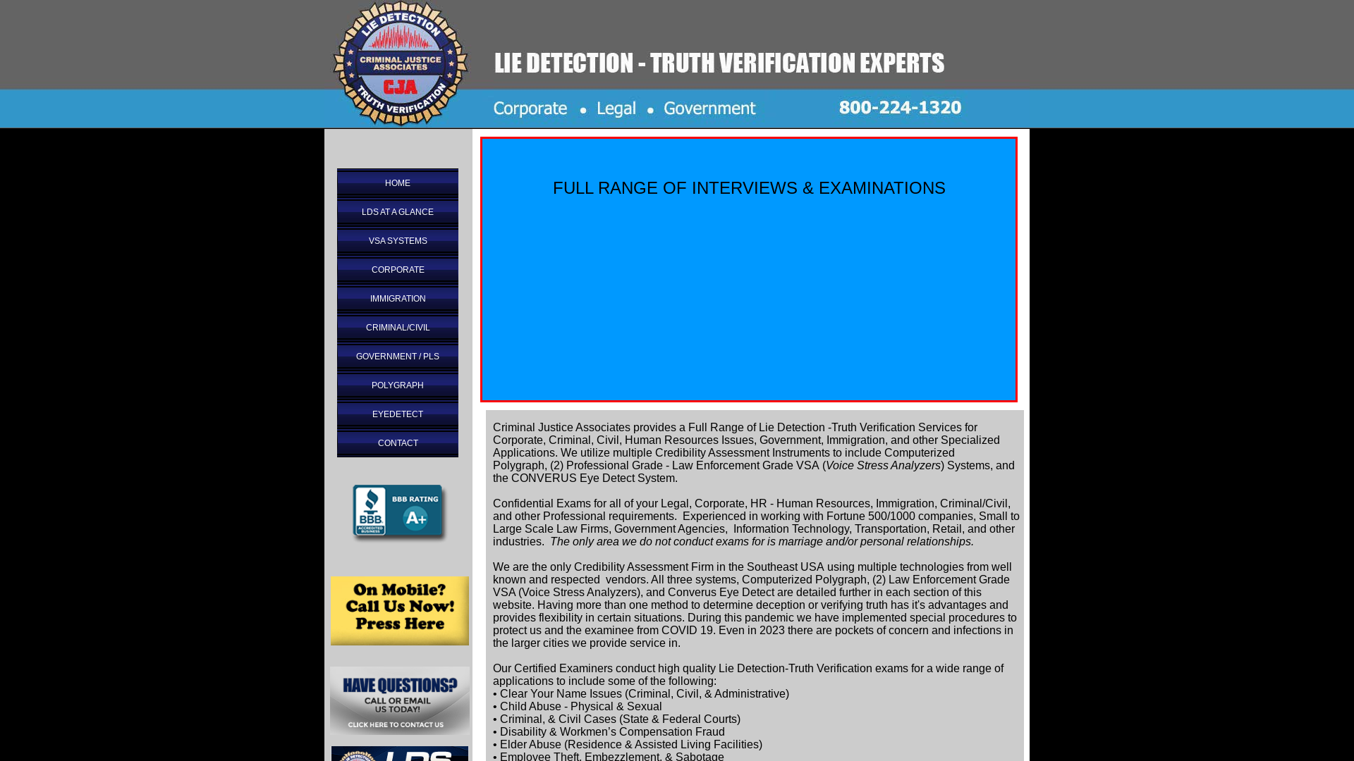 CJA Lie Detection Services